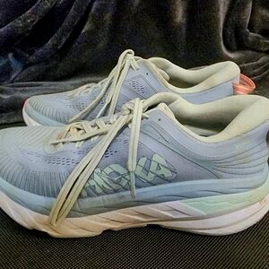 Hoka One One Blue Athletic Shoes with Cushioned Midsole